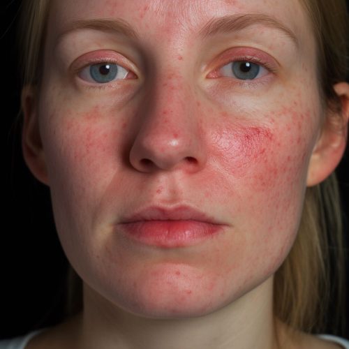 Rosacea Gesicht